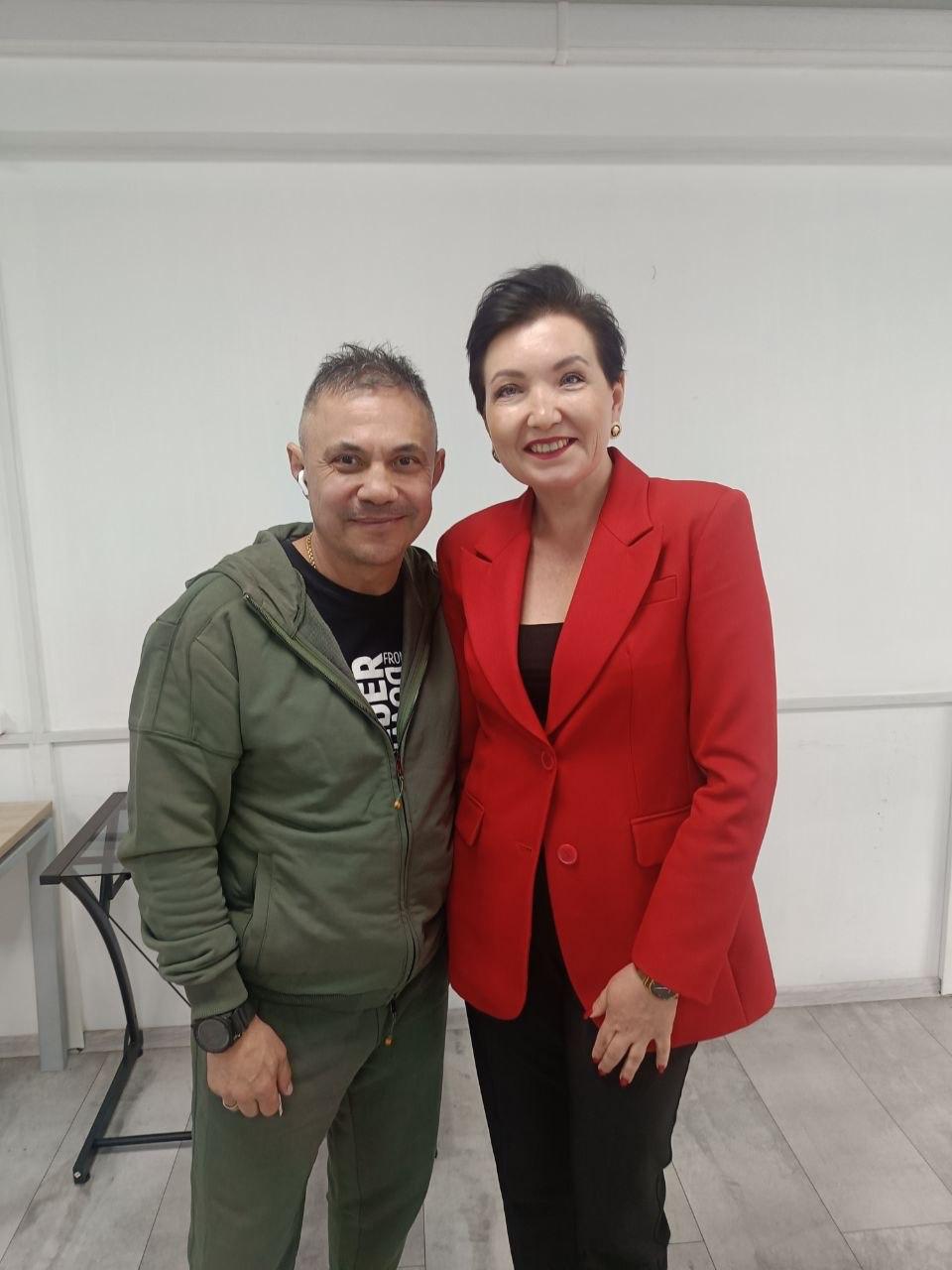 Елена Крутоверцева с Константином Цзю