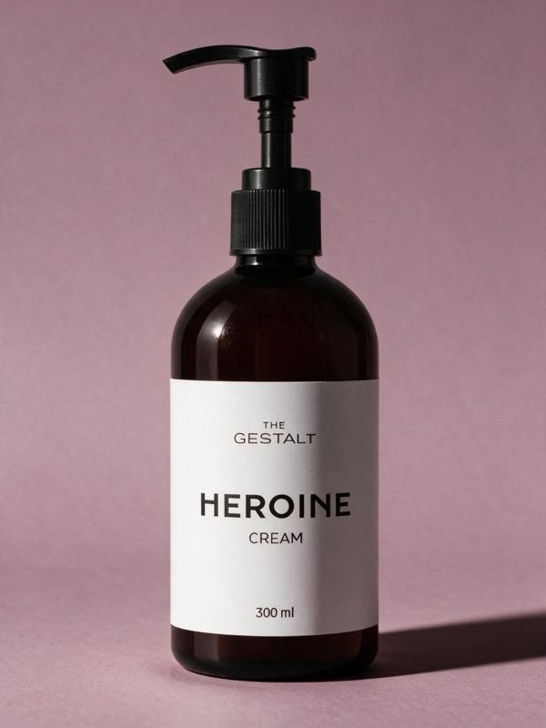 Крем HEROINE 300 мл на пыльно-розовом поле