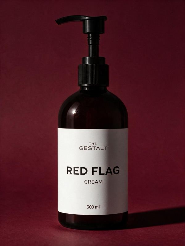 Крем RED FLAG 300 мл на бордовом поле