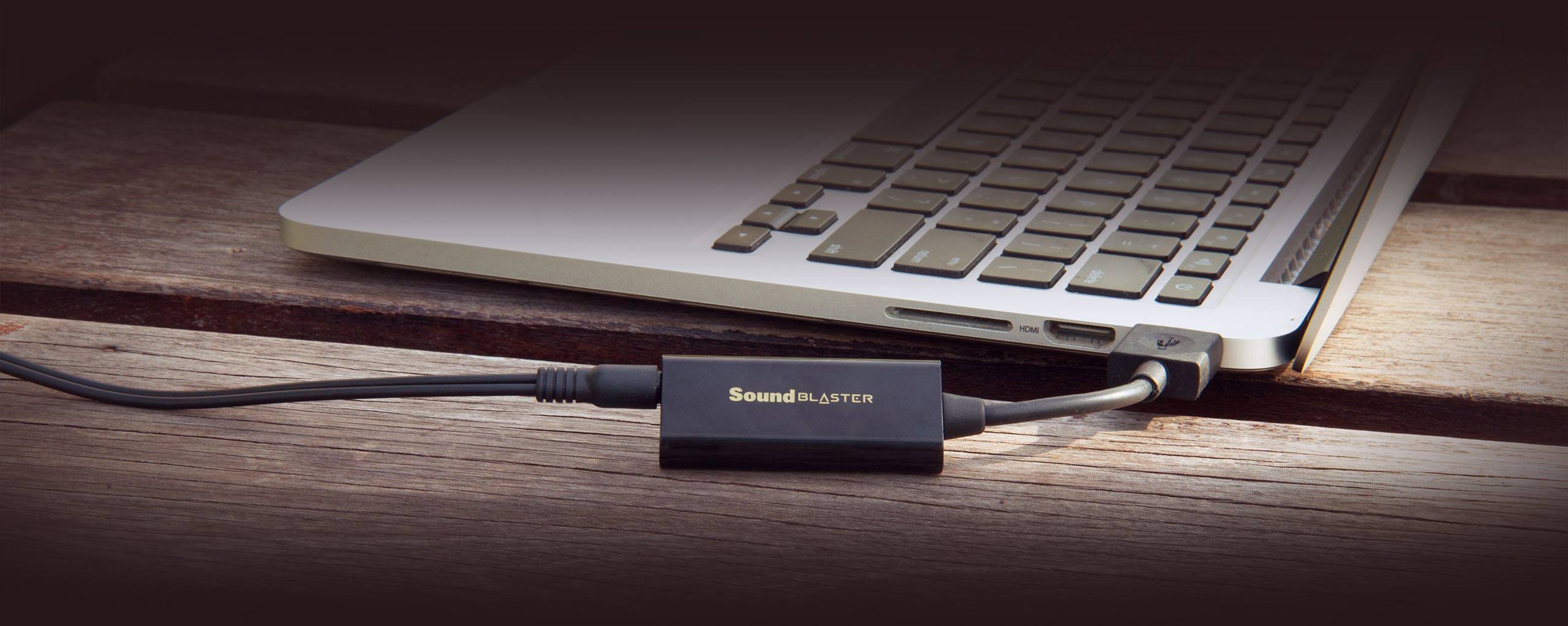 Подключение Sound Blaster PLAY! 3 к USB-порту компьютера