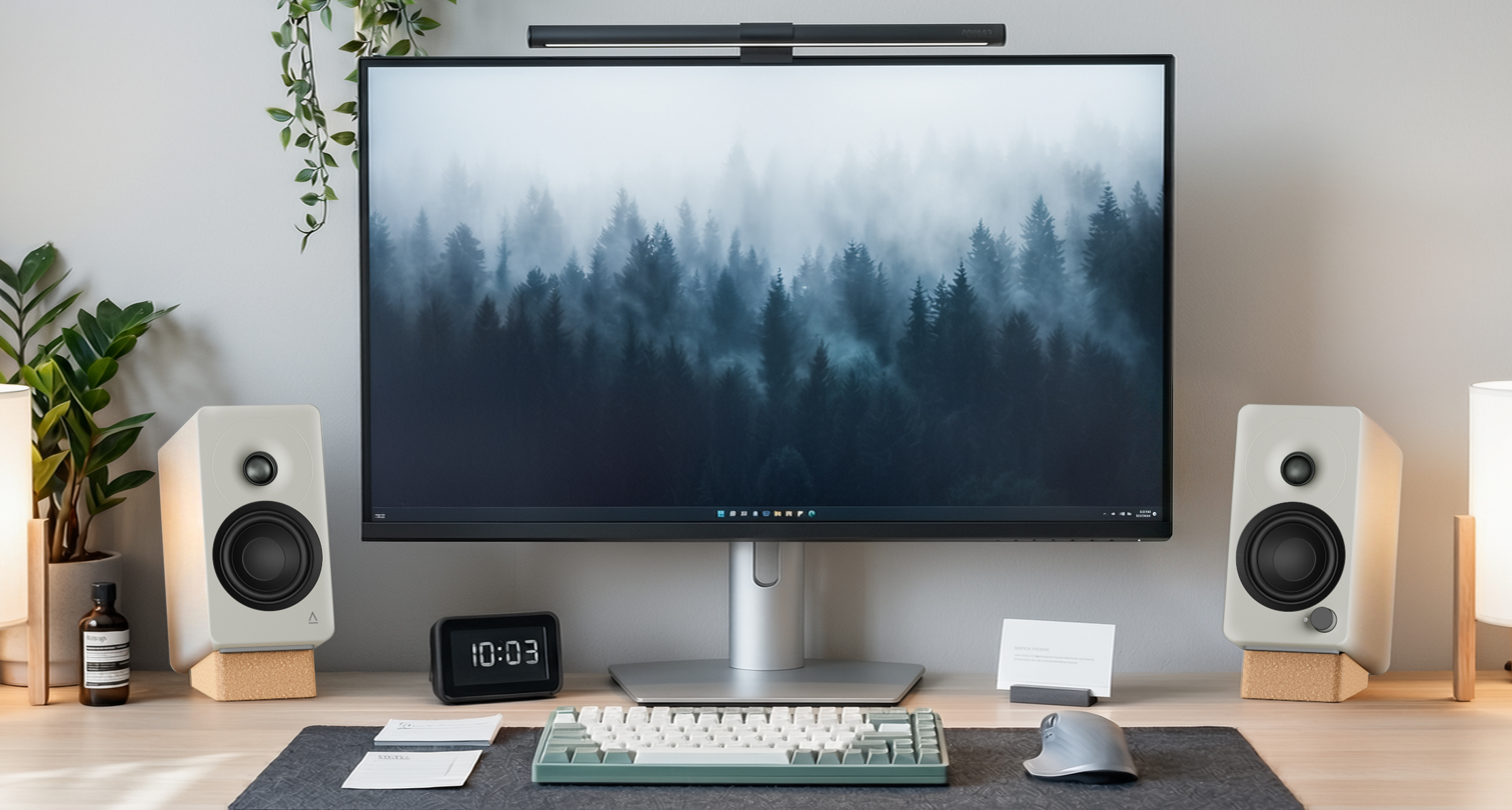 Белые Creative XF1 в интерьере