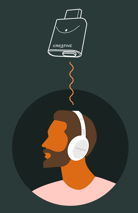 Передача звука одному LE Audio-приёмнику