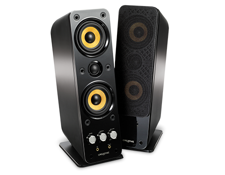 GigaWorks T40 Series II — со снятой и установленной защитной сеткой