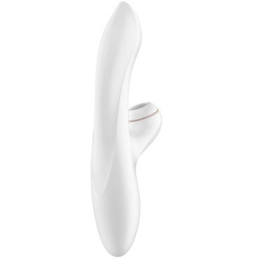 Вагинально-клиторальный стимулятор Satisfyer Pro G-spot Rabbit в вертикальном положении