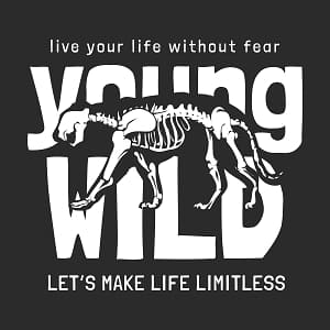 принт Young and wild принт Young and wild