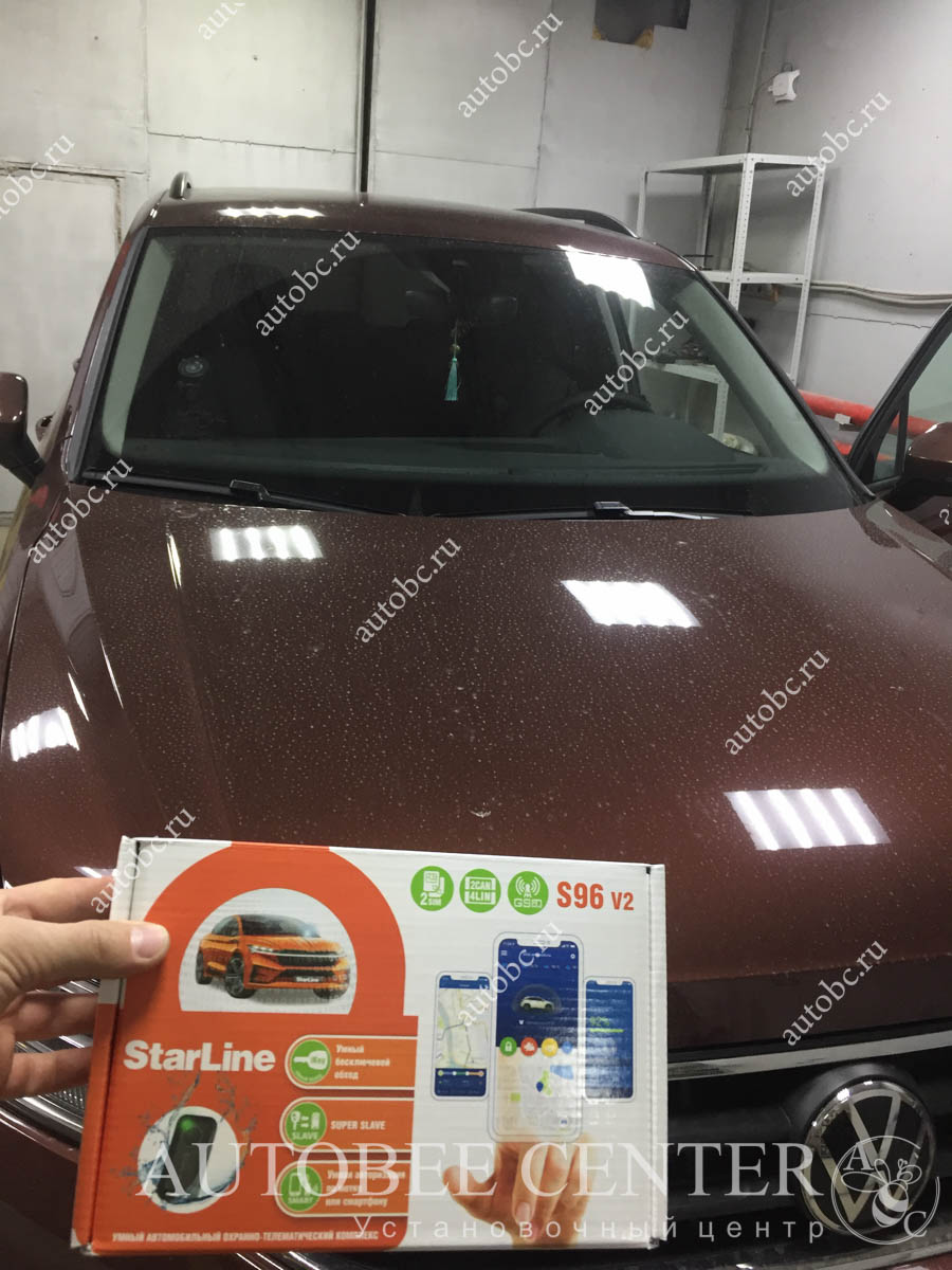 VW Tiguan (установка автосигнализации с автозапуском)