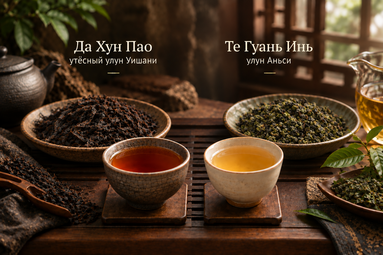 Да Хун Пао и Те Гуань Инь