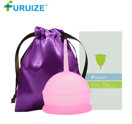 Укороченная менструальная чаша Furuize Shorty, розовая
