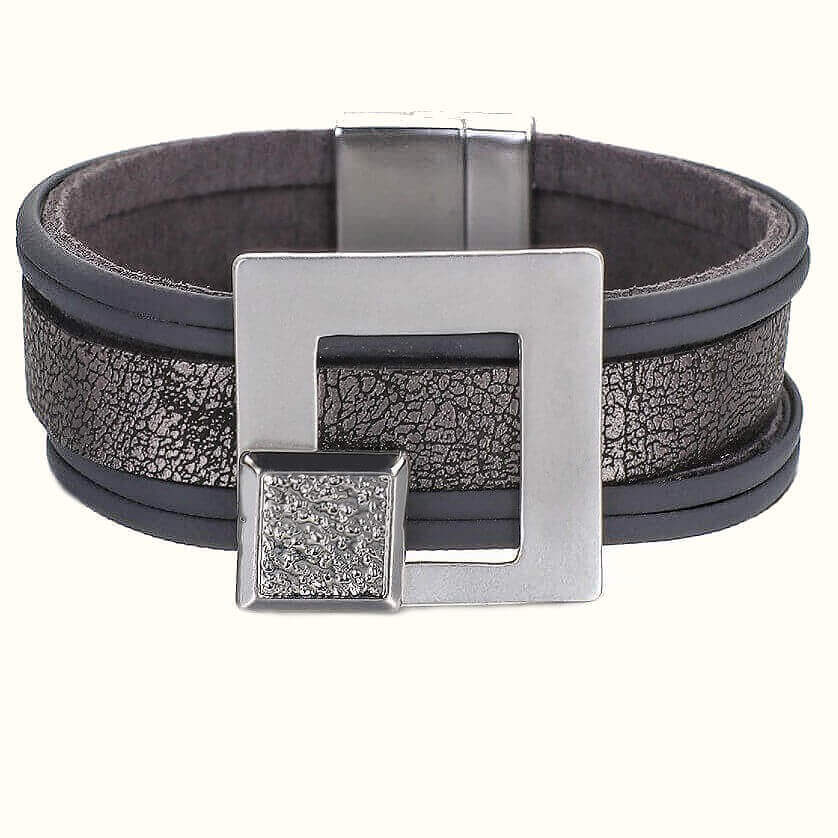 БРАСЛЕТ ЖЕНСКИЙ VINTAGE GRAY SQUARE-E190343 БРАСЛЕТ ЖЕНСКИЙ VINTAGE GRAY SQUARE-E190343