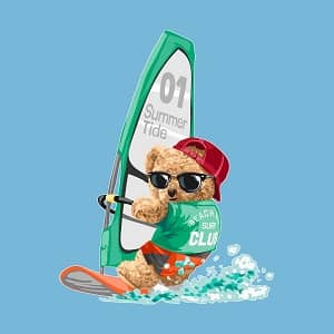 принт с мишкой Тедди Summer tide