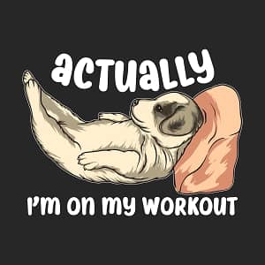 принт I`m on my workout