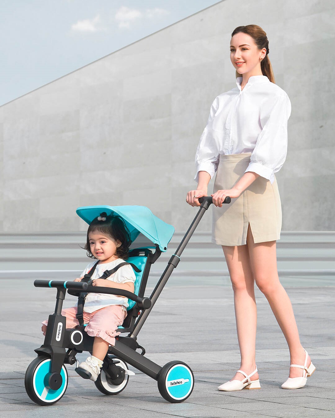 Детский трехколесный велосипед-трансформер Xiaomi BeBehoo Multifunctional Children Tricycle Standard (SL-168)