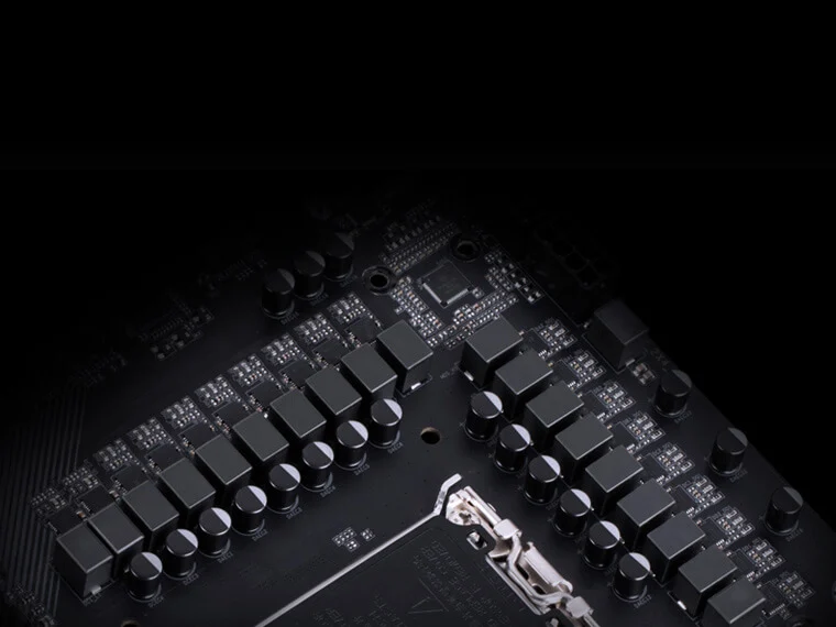 Силовая часть VRM платы GIGABYTE X870 GAMING WIFI6