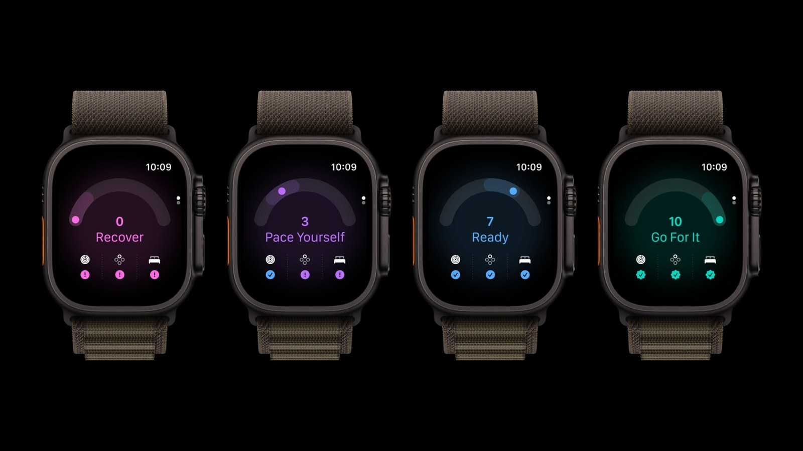 Apple Watch Ultra 4 — экран Readiness Go For It Apple Watch Ultra 4 — экран Readiness Go For It