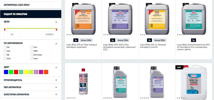 Антифризы Liqui moly