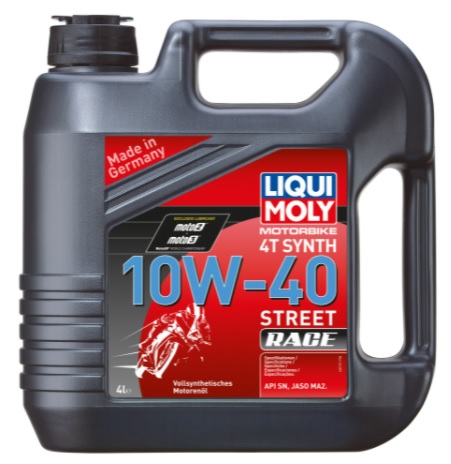 Масло моторное Liqui Moly Motorbike 4T Synth Street Race 10w40 синтетическое