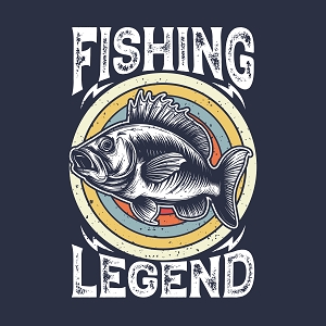 принт рыбака Fishing Legend