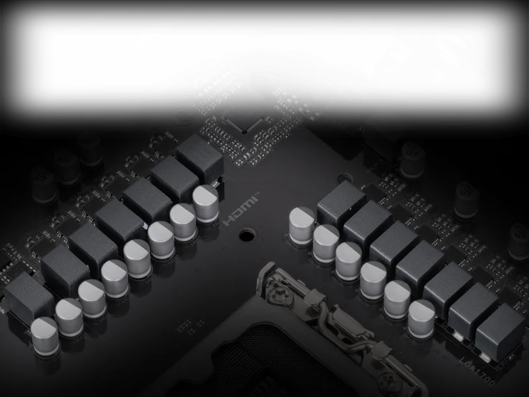 Силовая часть VRM платы GIGABYTE Z790 EAGLE