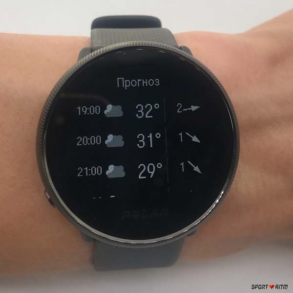Погода на Polar Ignite 2
