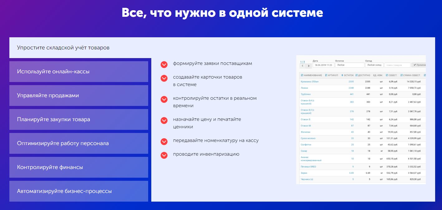 Программа для учета товаров объединяет в единую систему всё оборудование