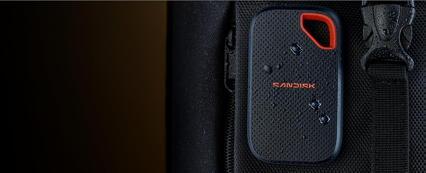 купить Внешний SSD Sandisk Extreme Portable V3 2TB (SDSSDE70-2T00-G25) - USB-C, до 2000 МБ/с, Черный | Black