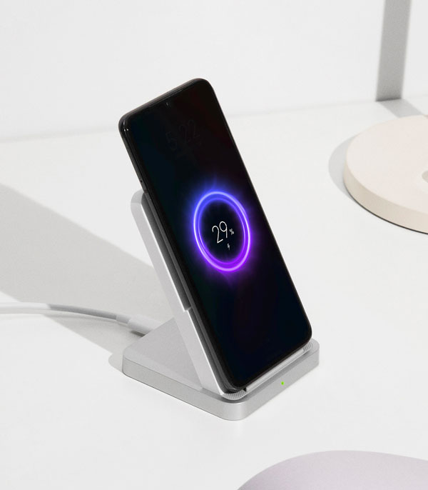 Беспроводное зарядное устройство Xiaomi Vertical Air-Cooled Wireless Charger 30W (MDY-17-EM)