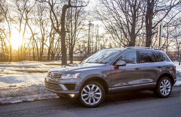 VW Toureg зимой
