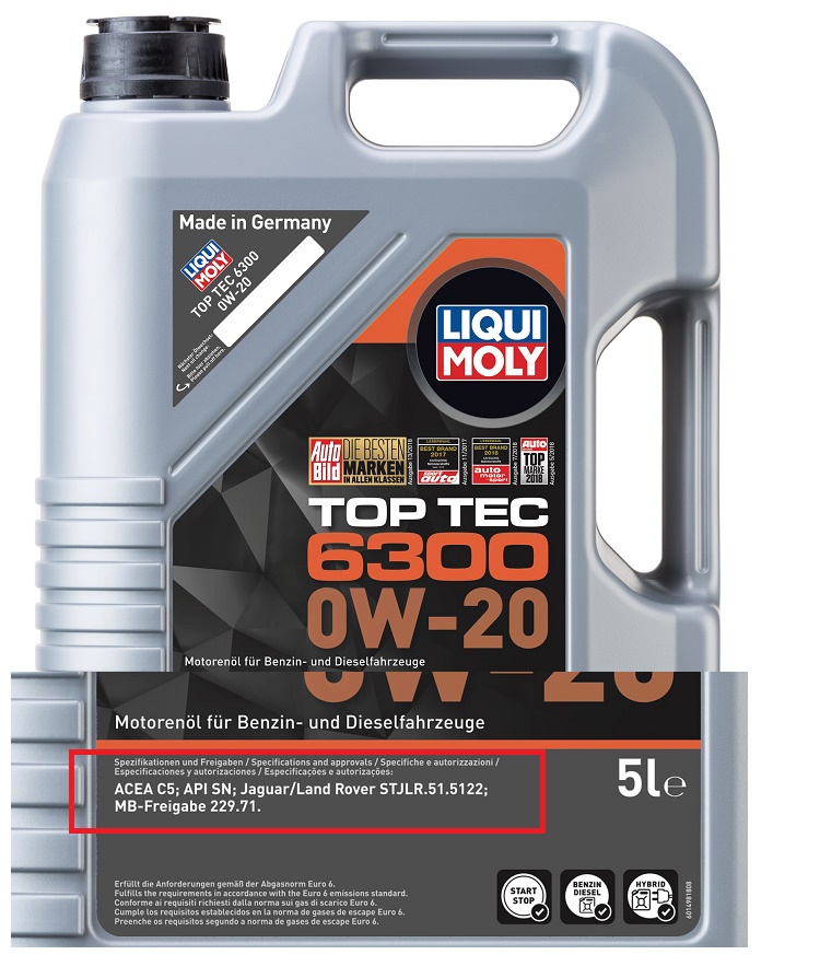 Liqui Moly Top Tec 6300 0W20