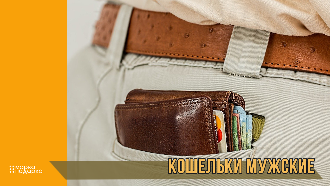 Мужские кошельки из натуральной кожи и других материалов