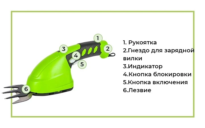 Аккумуляторные ножницы-кусторез Greenworks G7,2HS (7,2V) - это компактный и удобный инструмент для садовых работ.