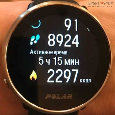 Polar Ignite ежедневная активность 