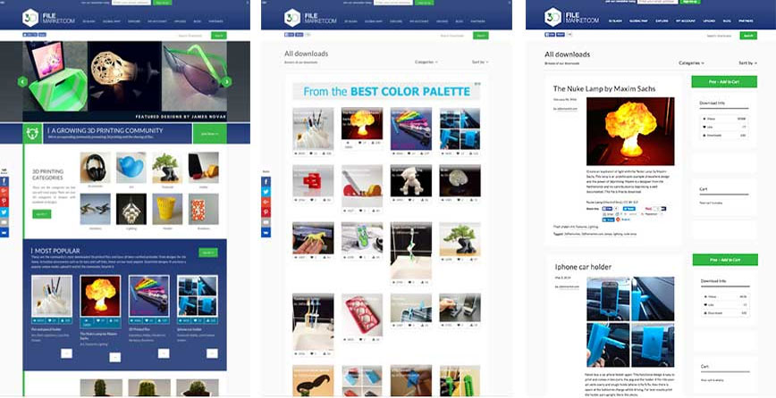 3dfilemarket файлы stl для 3d принтера