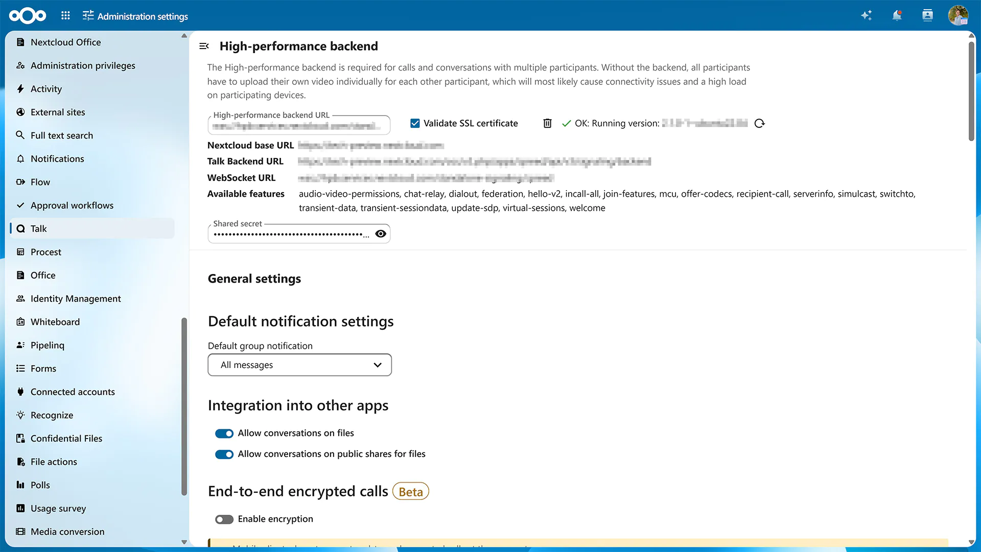Nextcloud Talk HPB