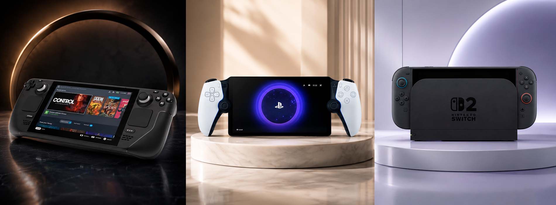 Nintendo Switch 2, Steam Deck OLED и PlayStation Portal