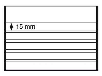 Планшет для марок Standard 210x148 мм, 5 полосок, черная основа, уп. 50 шт