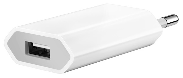Apple USB Power Adapter MD813ZM/A - Адаптер питания мощностью 5 Вт, 1000 мАч.