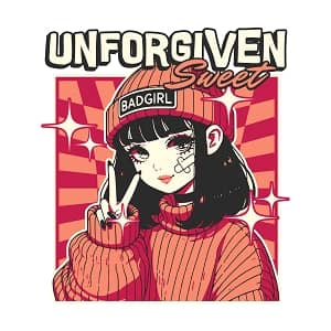 Принт Badgirl Unforgiven sweet