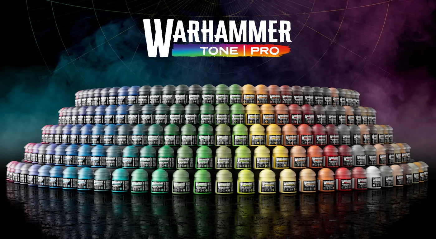 Полная палитра красок Warhammer Tone Pro