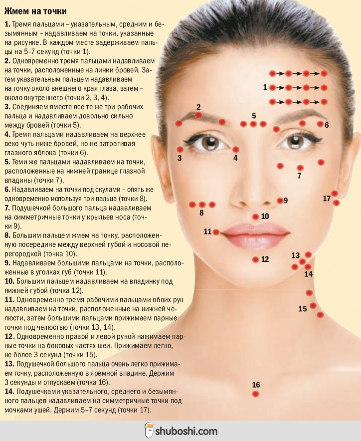 массаж шиацу для лица