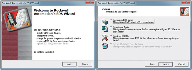 Register an EDS file(s)