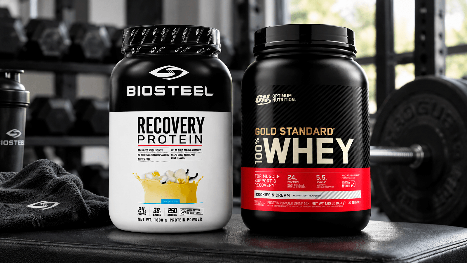 Протеины Biosteel и Optimum Nutrition стоят Протеины Biosteel и Optimum Nutrition стоят