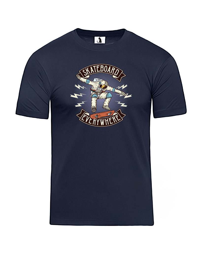 Образец футболки Skateboard evrywhere unisex классического прямого кроя Футболка Skateboard evrywhere unisex