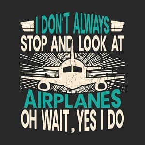 принт Look at airplanes