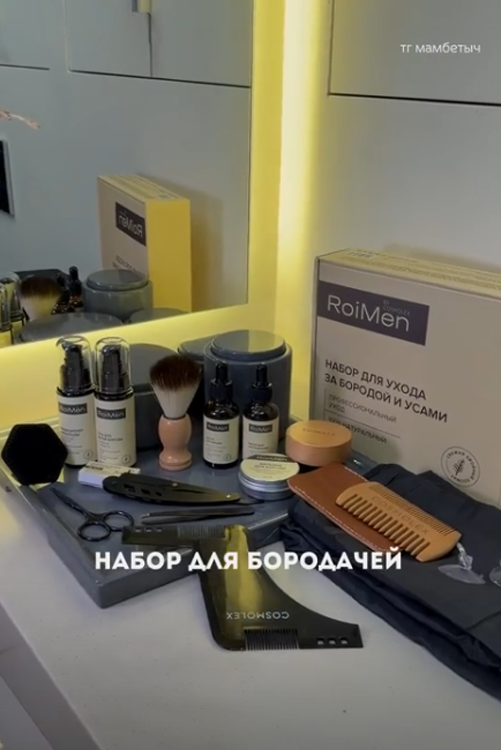 Набор для ухода за бородой и усами RoiMen
