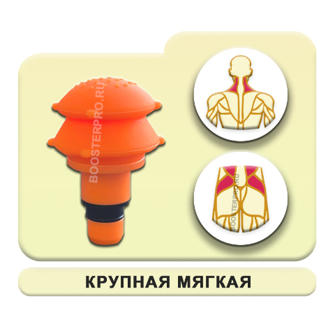 Мягкая пневмо насадка для перкуссионного массажёра