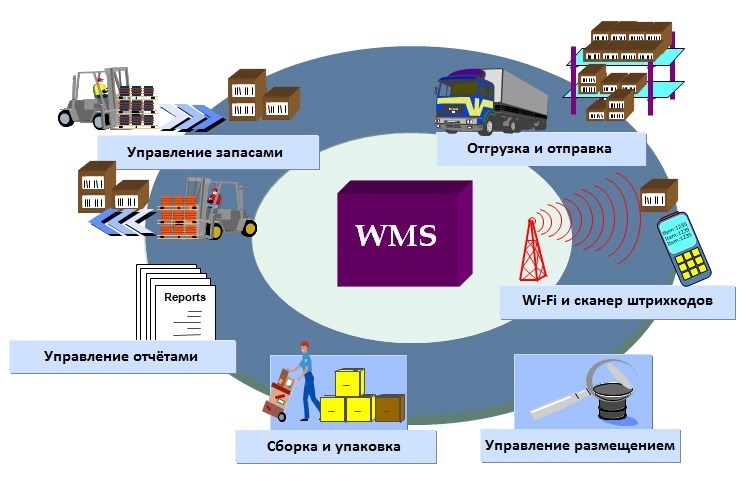 Наглядная схема возможностей WMS-систем&nbsp;