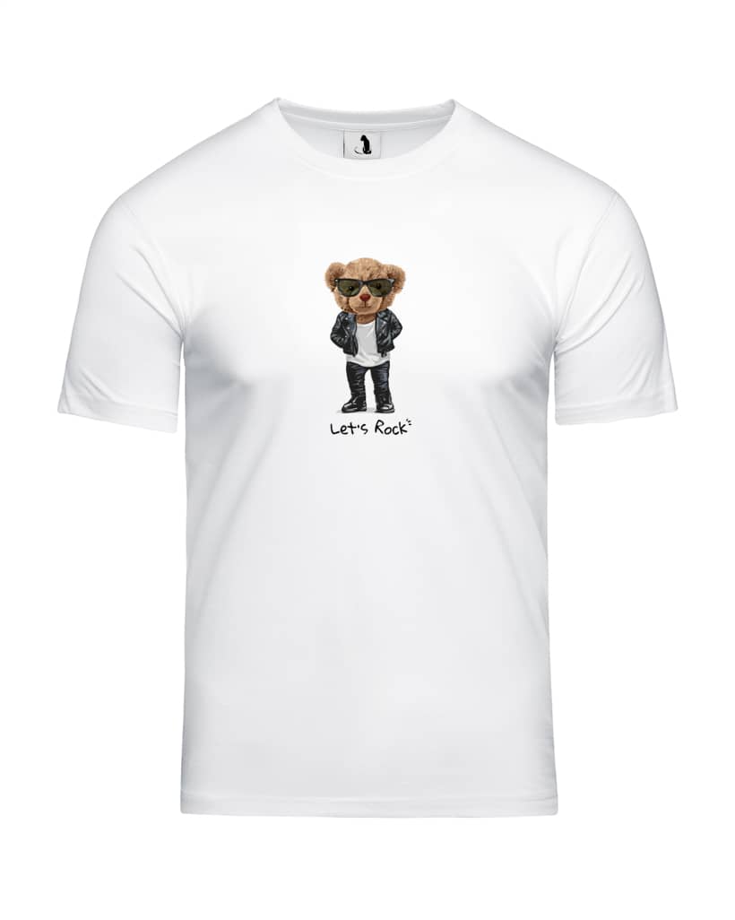 Футболка с Тедди Lets rock unisex