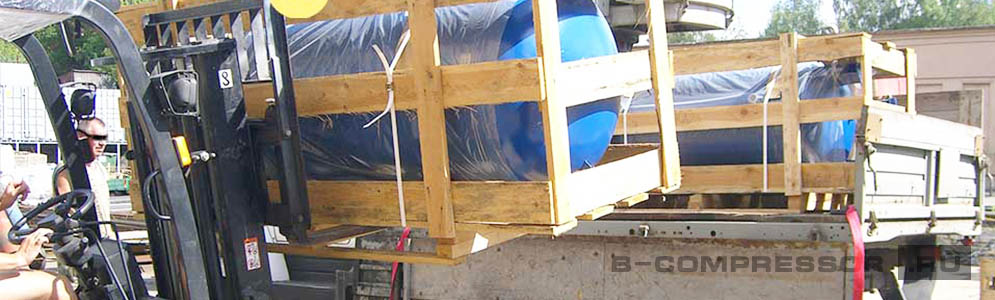 Погрузка ресиверов B-compressor.ru