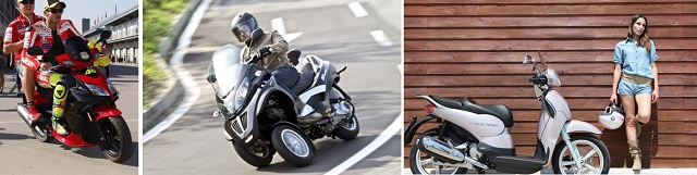 Скутера Ямаха, Априлья и Дукати