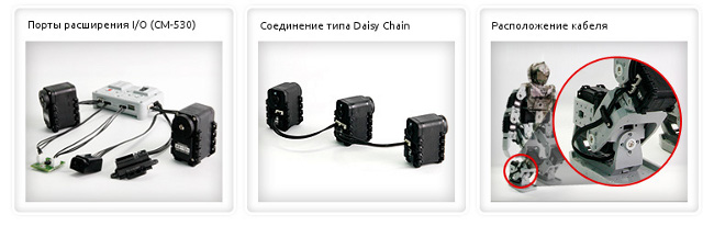 Подключение Dynamixel к контроллеру CM-530 Подключение Dynamixel к контроллеру CM-530